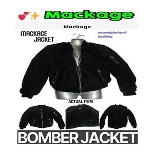 🛑 MACKAGE Designer 🆒➕ BOMBER JACKET Aritzia COAT Lined Outerwear 💸BUY NOW‼️